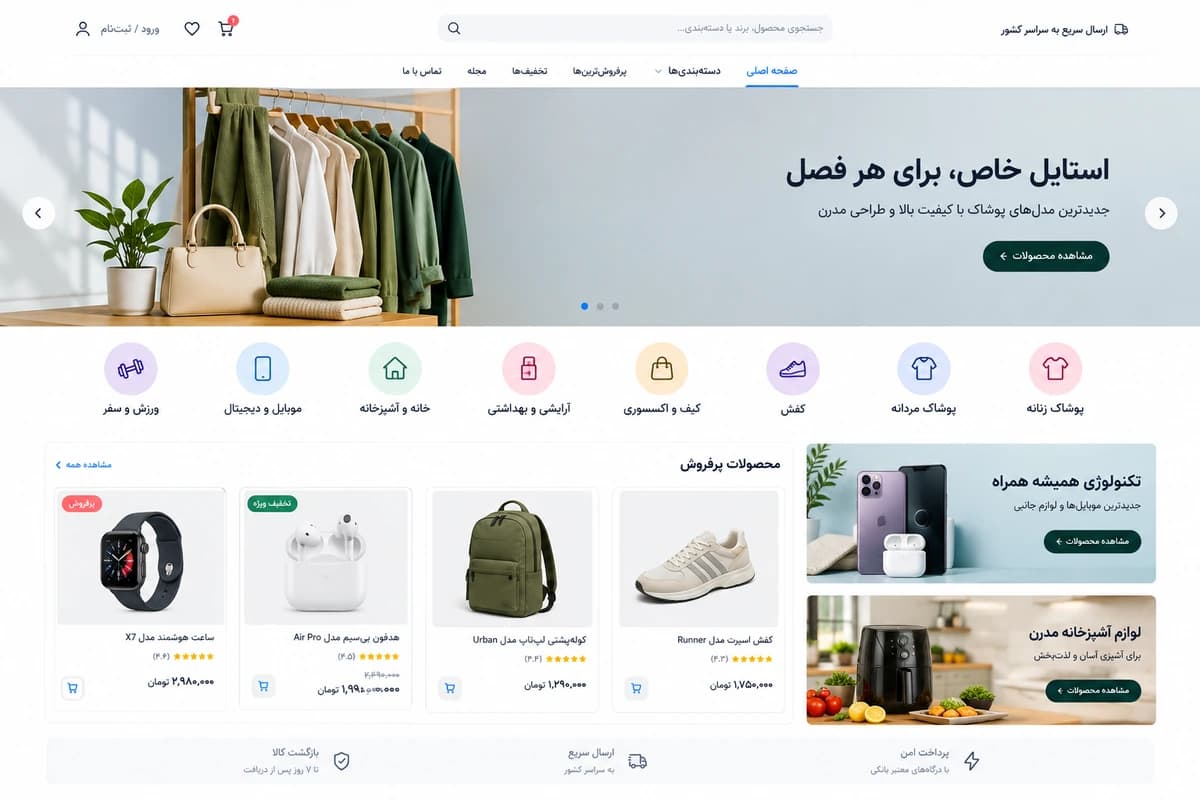 فروشگاه اینترنتی —
